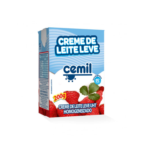 Creme de Leite Leve Cemil 200g - 27 Unidades